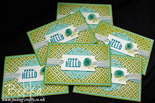Oh Hello Team Welcome Cards from Stampin' Up! Demonstrator Bekka Prideaux - find out about joining her team here