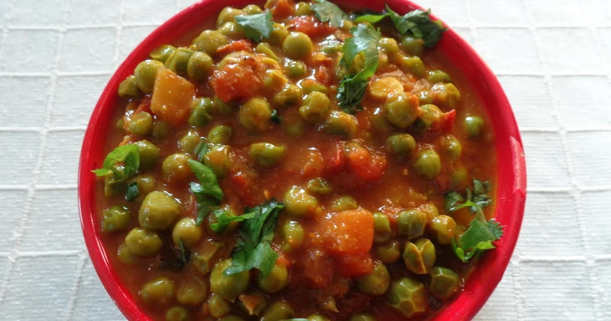 Cooking With Shobana GREEN PEAS SPICY GRAVY
