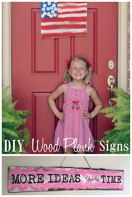 DIY Wood Painted Plank Signs (Home Decor Ideas) 