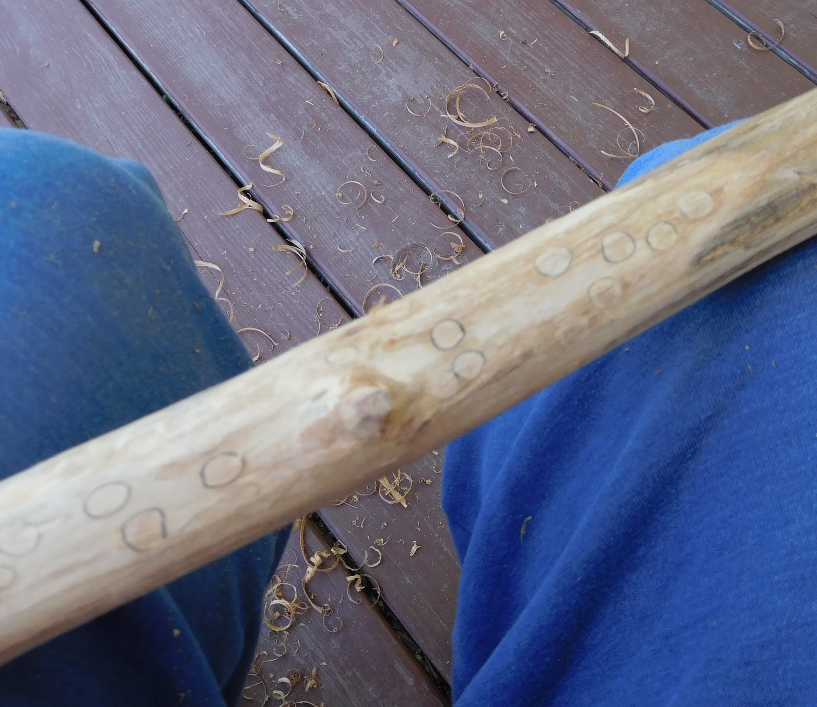 CHANCES R..... Finishing That Rowan Walking Stick