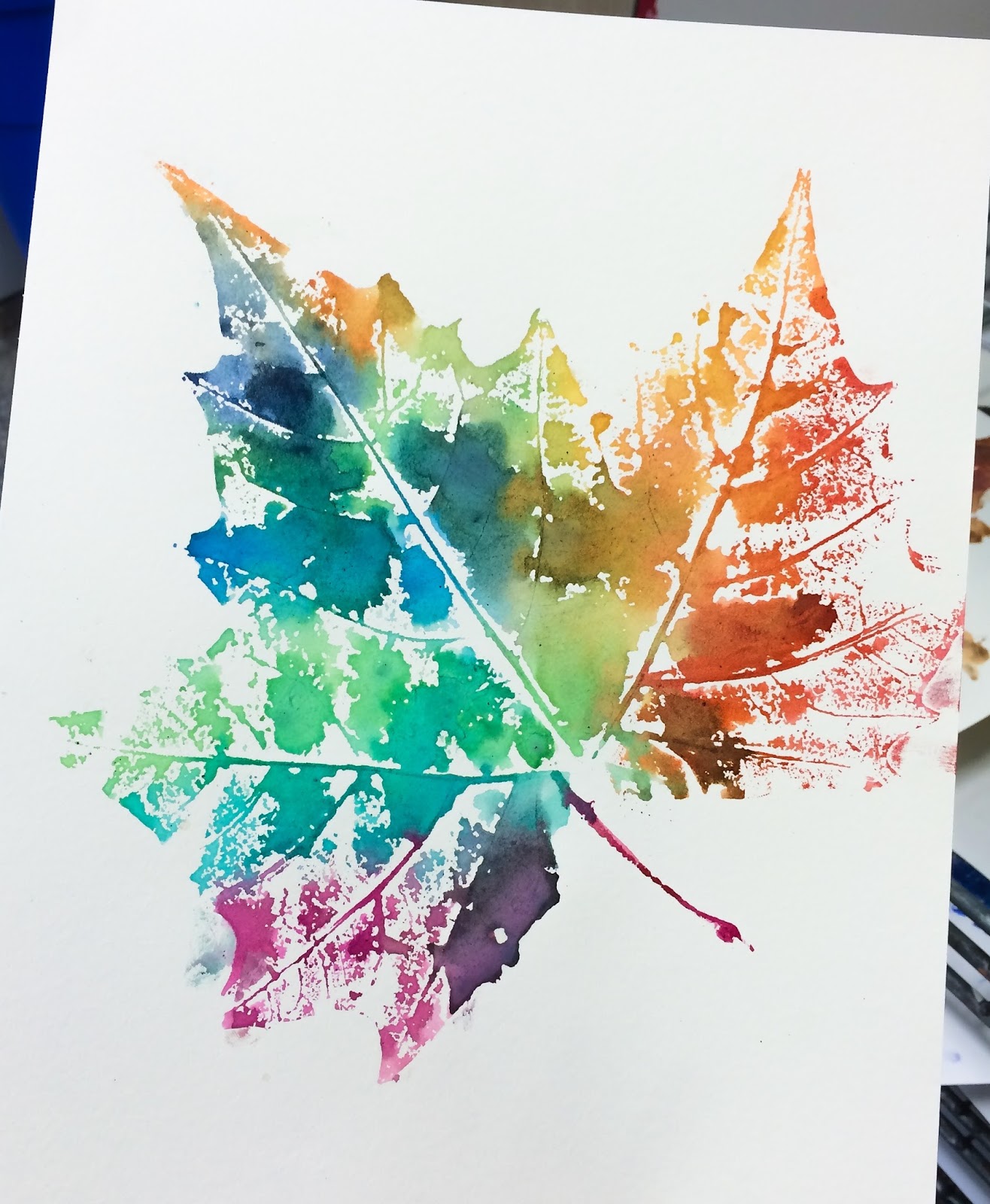 smART Class: Fall'n in Love With Leaf Printing