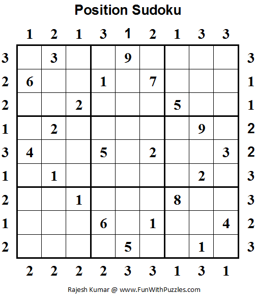 Position Sudoku (Daily Sudoku League #64)