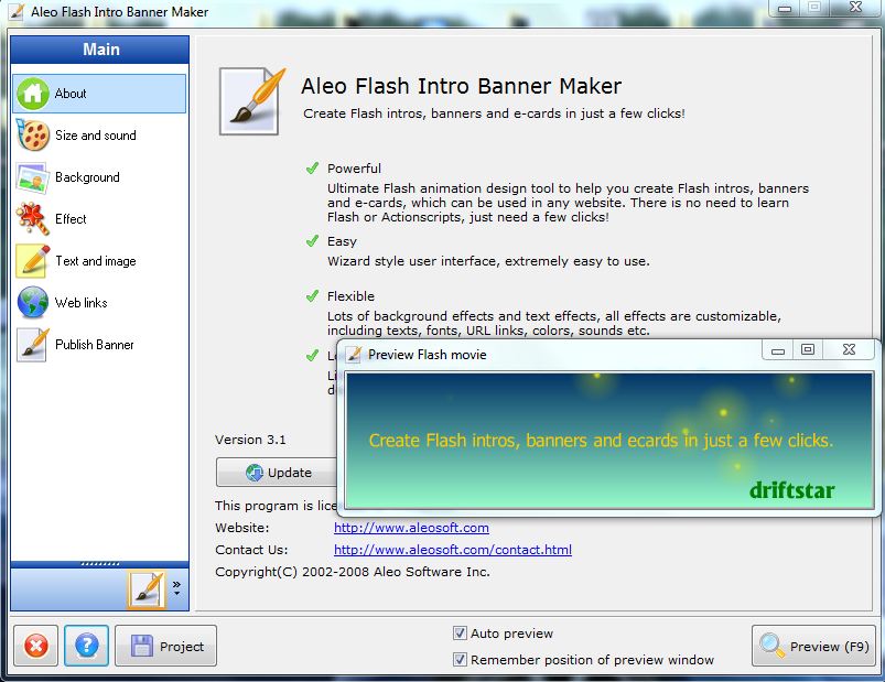Aleo Flash Intro And Banner Maker V3 1
