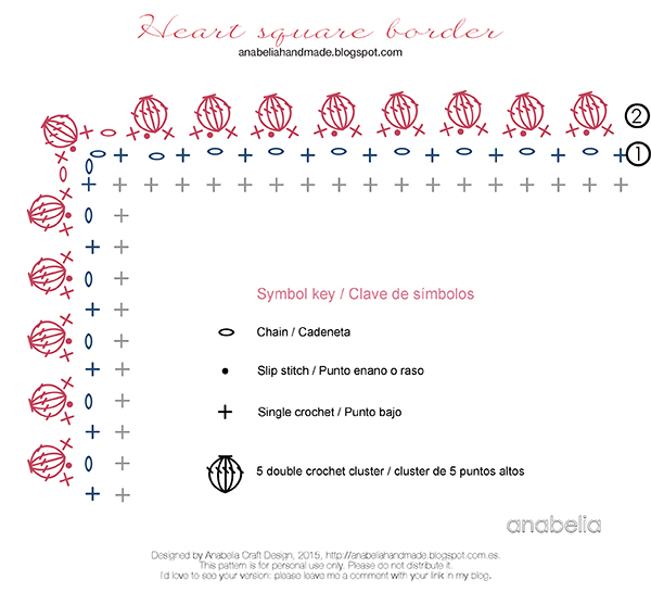 Free pattern: Heart crochet filet tablecloths by Anabelia Craft Design Free pattern: Heart crochet filet tablecloths by Anabelia Craft Design