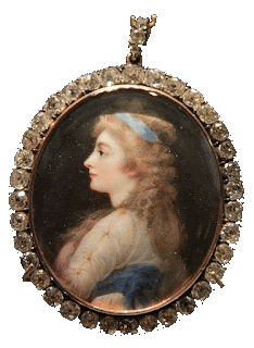 Una miniatura del siglo XVIII, que empezaba a ponerse de moda en aquella época.