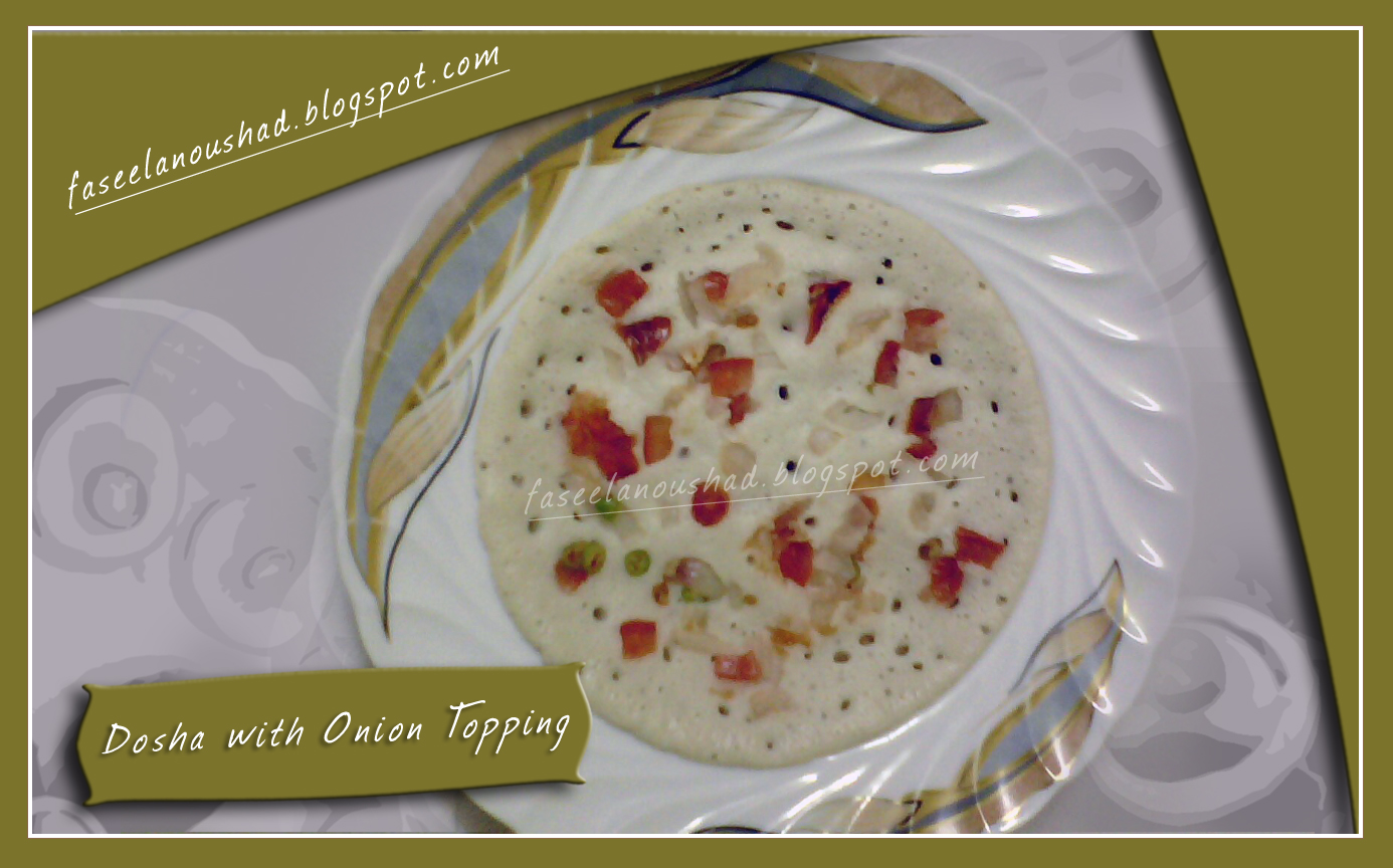 GOOD FOOD ENDS WITH GOOD TALK Dosha with Onion Topping