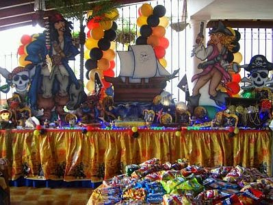 Fiestas Infantiles Decoradas con Piratas del Caribe, parte 1