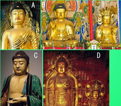 Buddha statues” 如来像” of each countries　