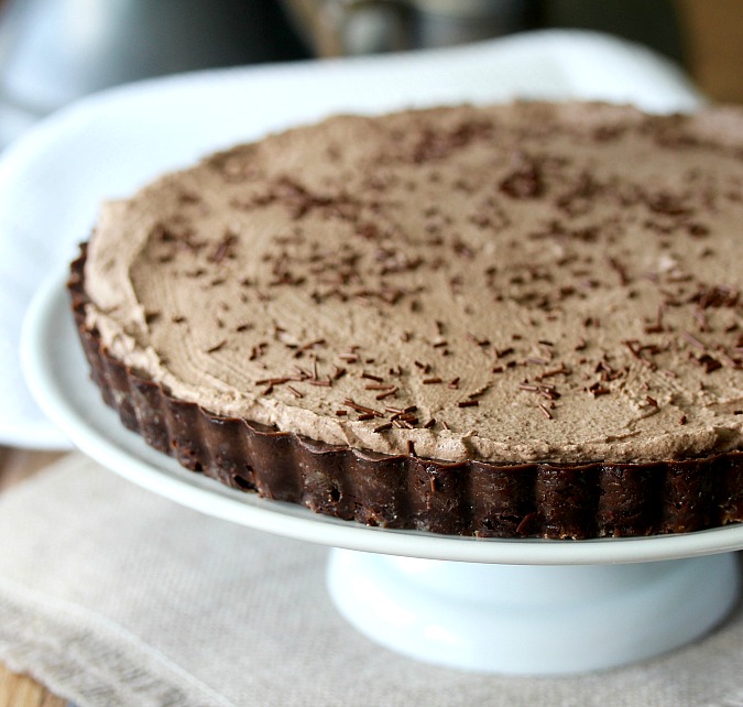 Chocolate Tart with a Shortbread Crust Karen's Kitchen Stories