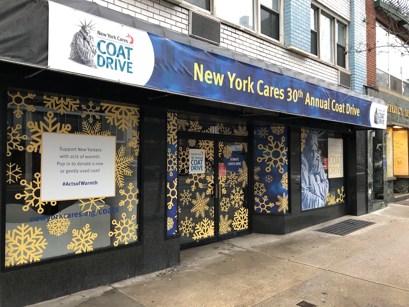 EV Grieve You can donate a coat at this 3rd Avenue popup shop through