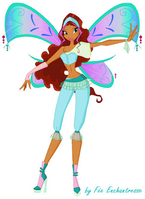 Hình ảnh hoạt hình dễ thương của tiên nữ Winx Layla