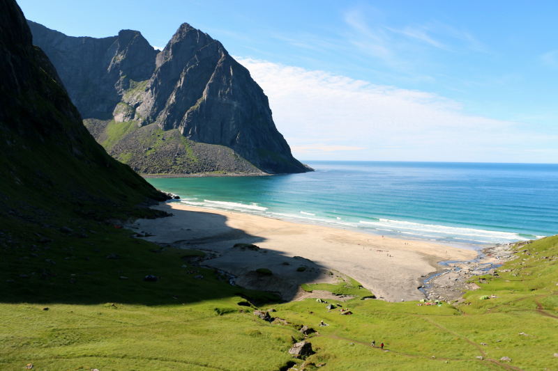 Bland skog och hav: Lofoten del 2 Kvalvika och Unstad Vandring till Kvalvika, Lofoten | UteVeronica