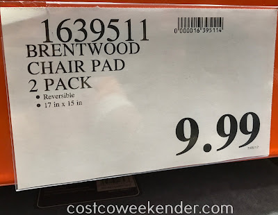 Costco 1639511 - Deal for a 2 pack of Brentwood Chair Pads at Costco