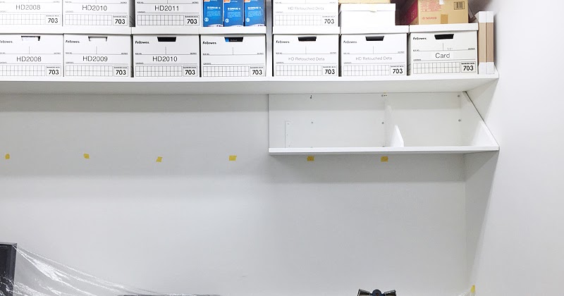 Photographer SHUICHI TSUNODA BLOG 事務所の棚を増設