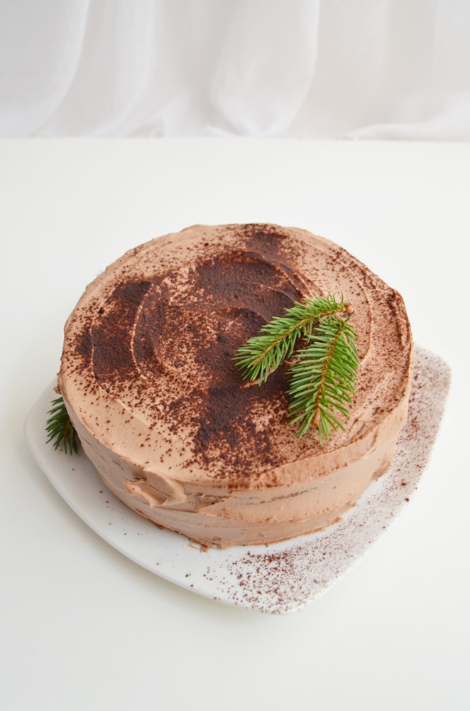 Tort rustic cu ciocolata si mascarpone