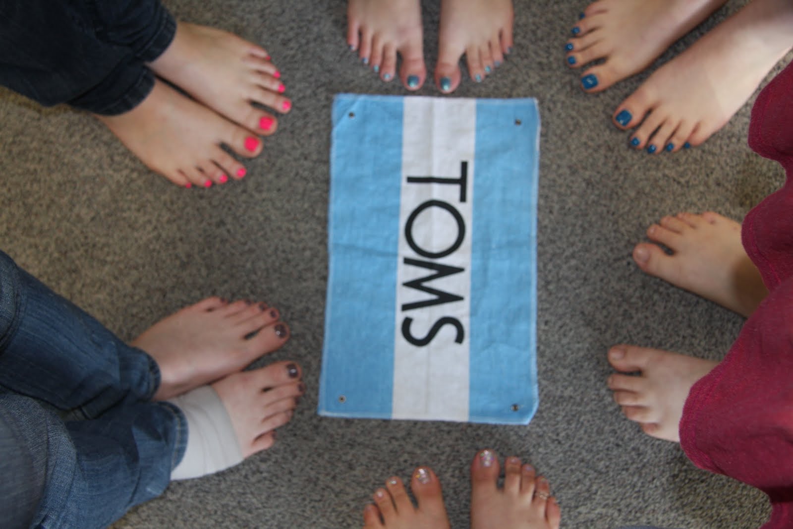 So...What's the Buzz?? Toms' One Day Without Shoes!!