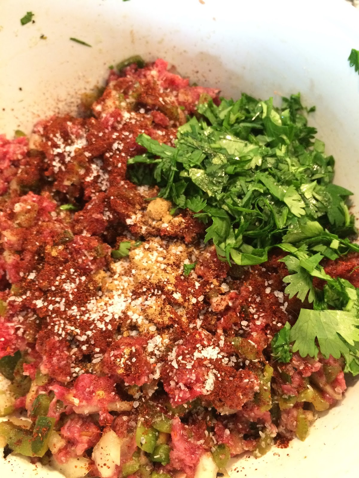 Little Chef Ashley Green Chili Burgers