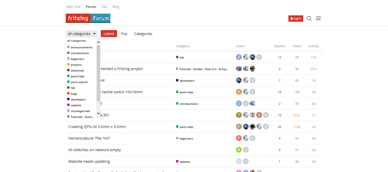 Arduino en Fritzing: WEB FRITZING