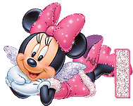 Alfabeto de Minnie Mouse con alitas I.