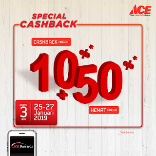 #AceHardware - #Promo Cashback s.d 10% + 50% Hemat (s.d 27 Jan 2019) #AceHardware - #Promo Cashback s.d 10% + 50% Hemat (s.d 27 Jan 2019)