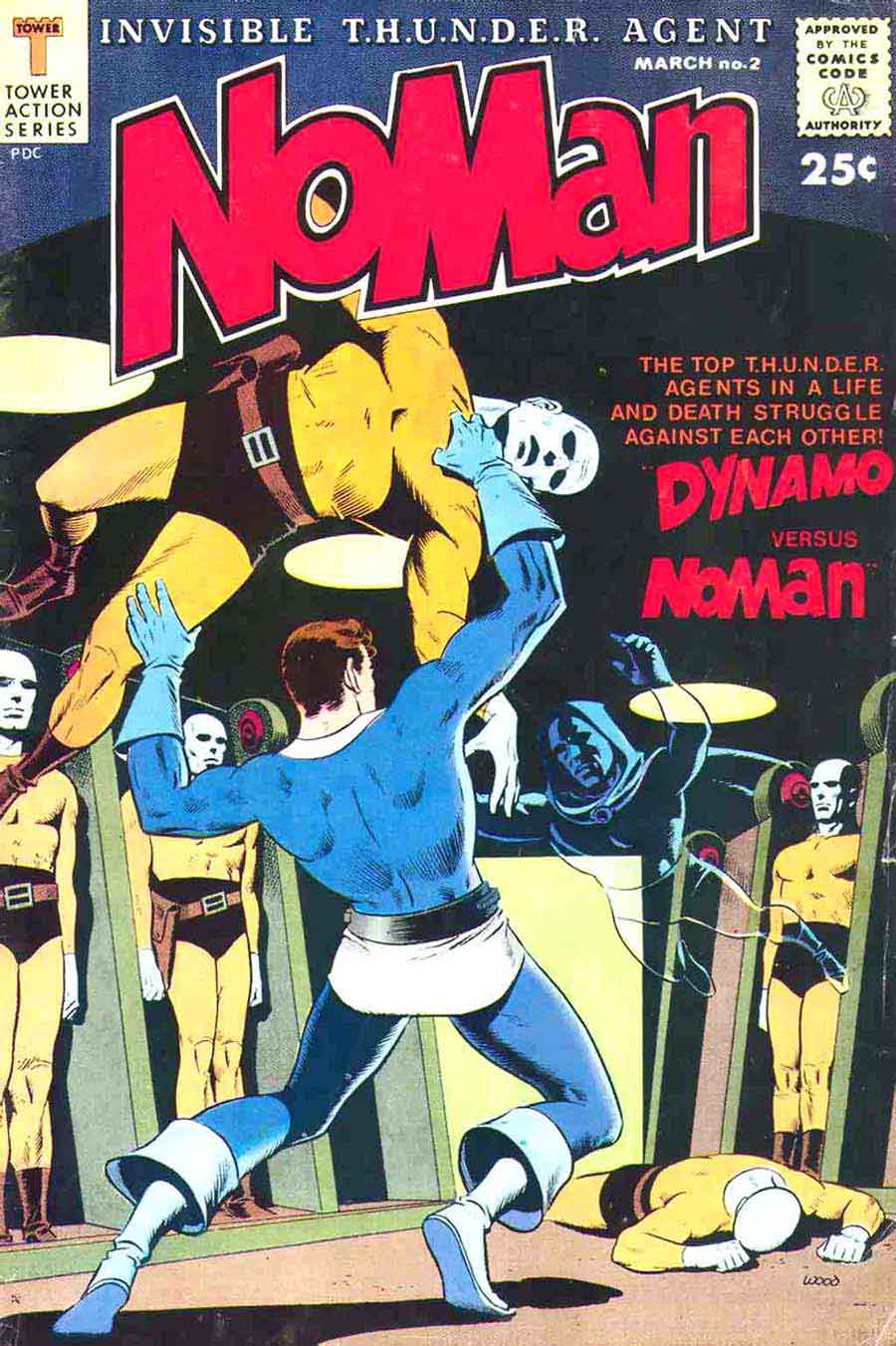 Noman v1 #2 - Wally Wood tower silver age 1960s comic book cover art
