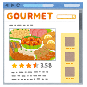 グルメサイトのイラスト