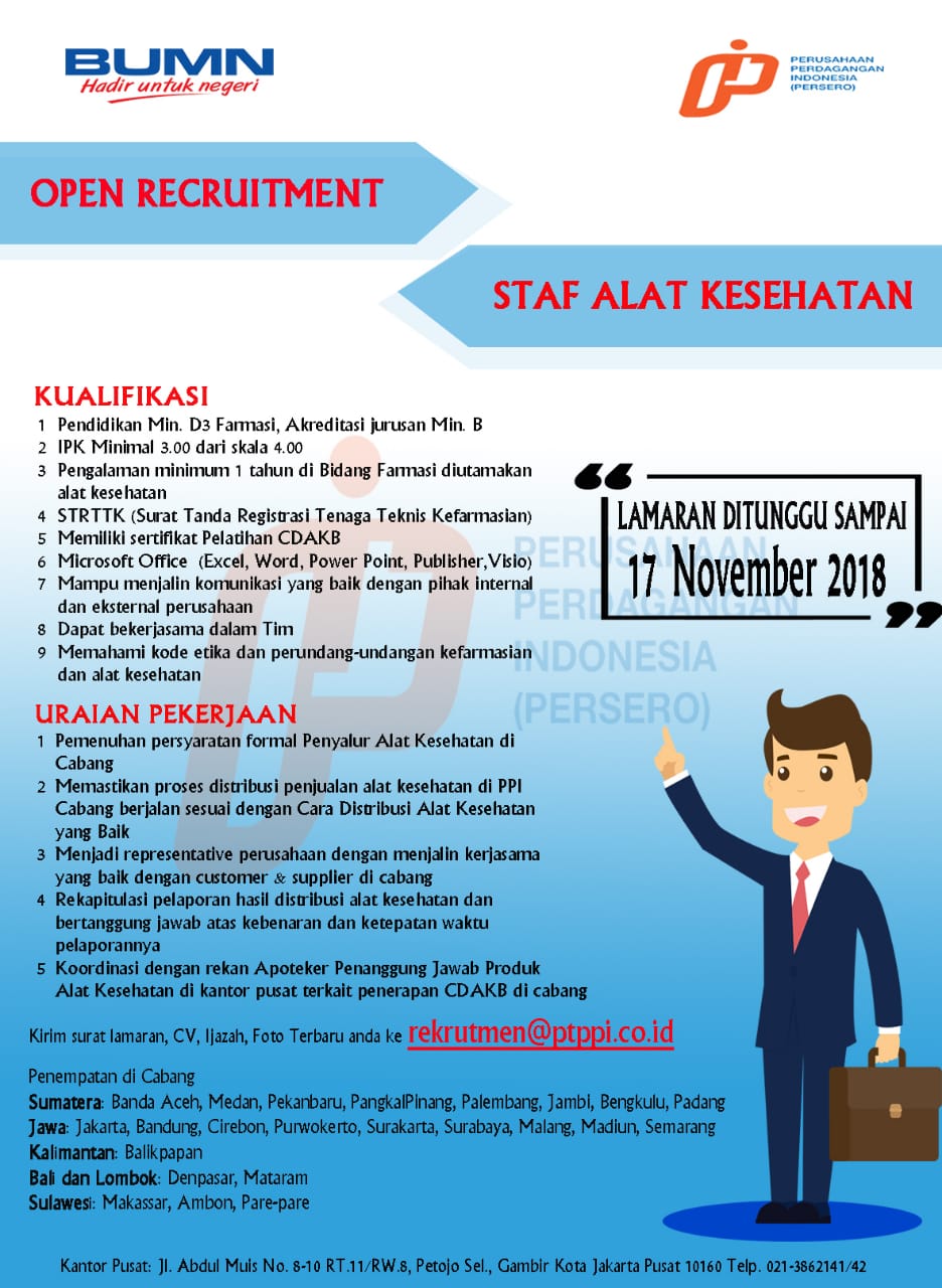 Lowongan Kerja PT Perusahaan Perdagangan Indonesia (Persero) | Lowongan