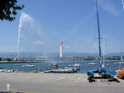Pe malul lacului in Geneva