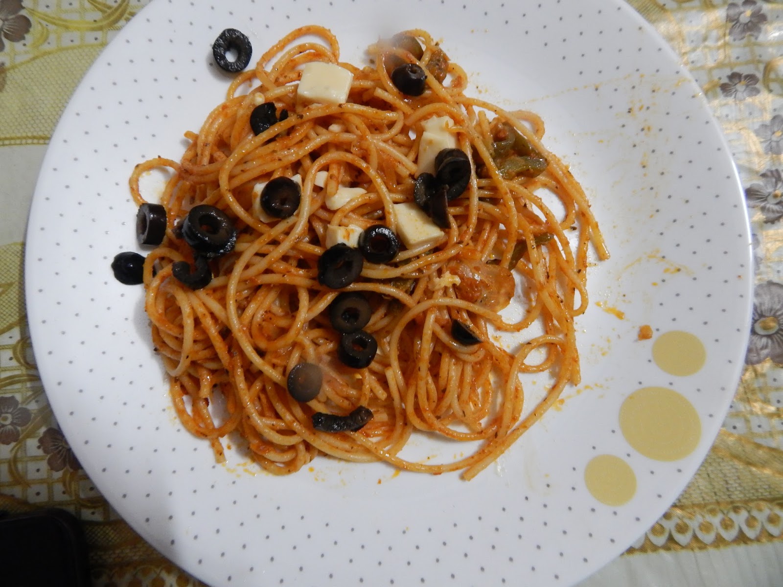 Cheesy Pasta Noodles in Salsa Sauce Sneha's Recipe