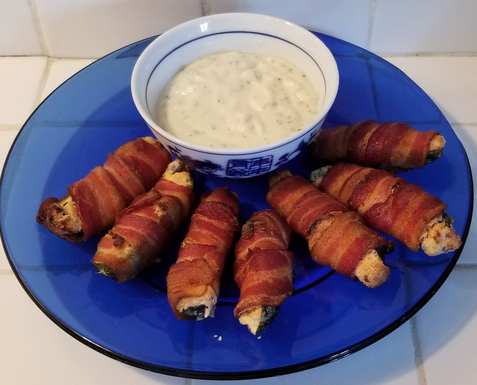 Carrie's Kitchen Creations Lisa's Bacon Wrapped Pickle Poppers (LOW CARB)