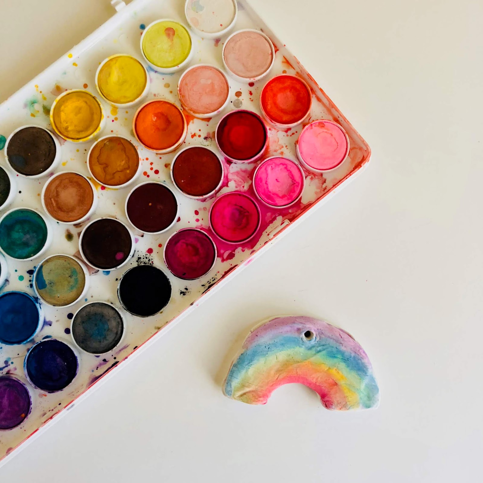 Airdry clay rainbows