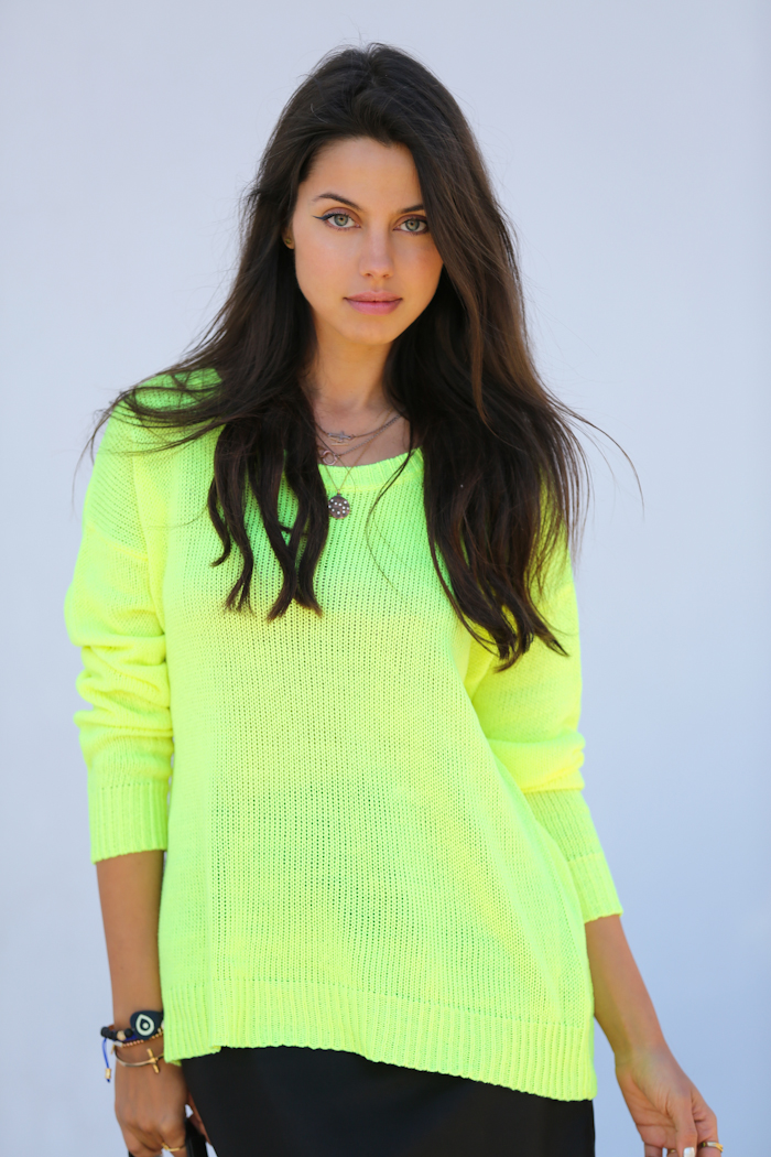 Vivaluxury Fashion Blog By Annabelle Fleur Neon Knit