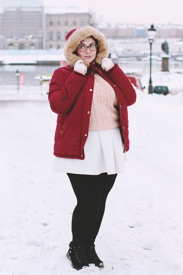 Plus size winter outfit