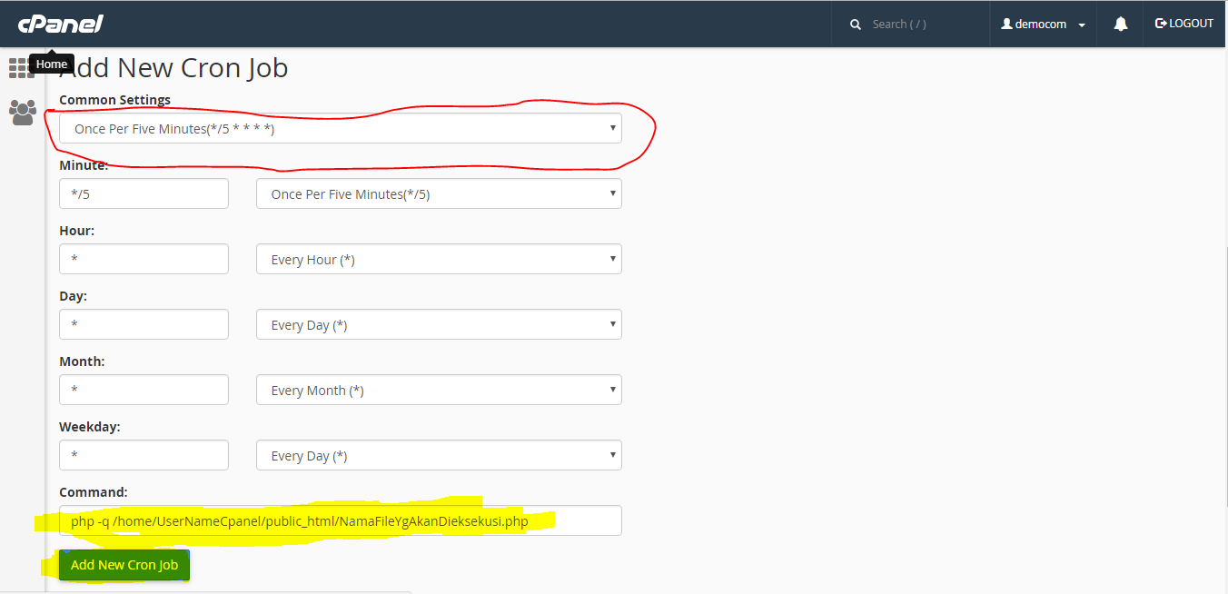 cara membuat cronjob di cpanel x - Unduh Script
