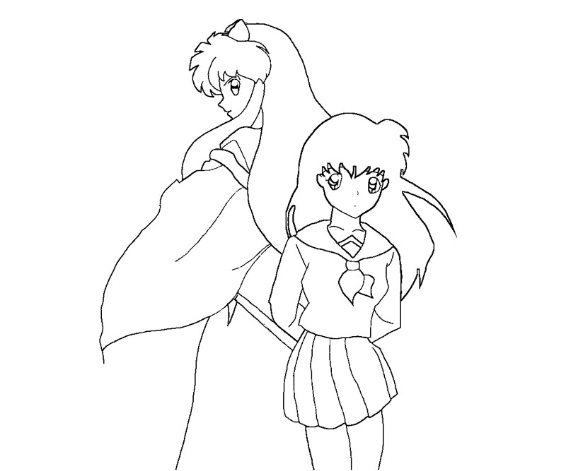 Inuyasha Coloring Pages | Anime Wallpaper