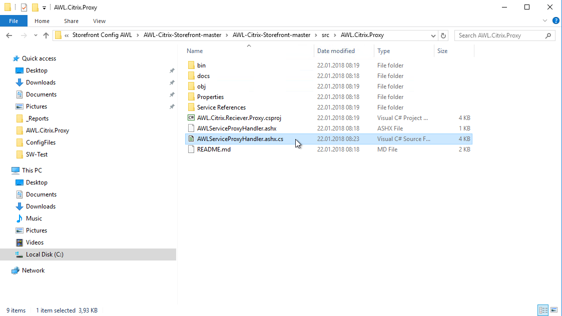 Customizing StoreFront with AWLCitrixStorefront