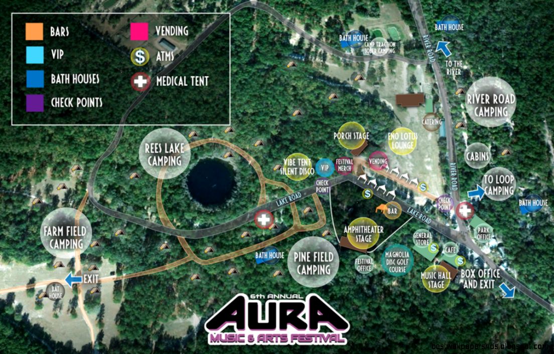 Festival Site Map • AURA Music amp Arts Festival