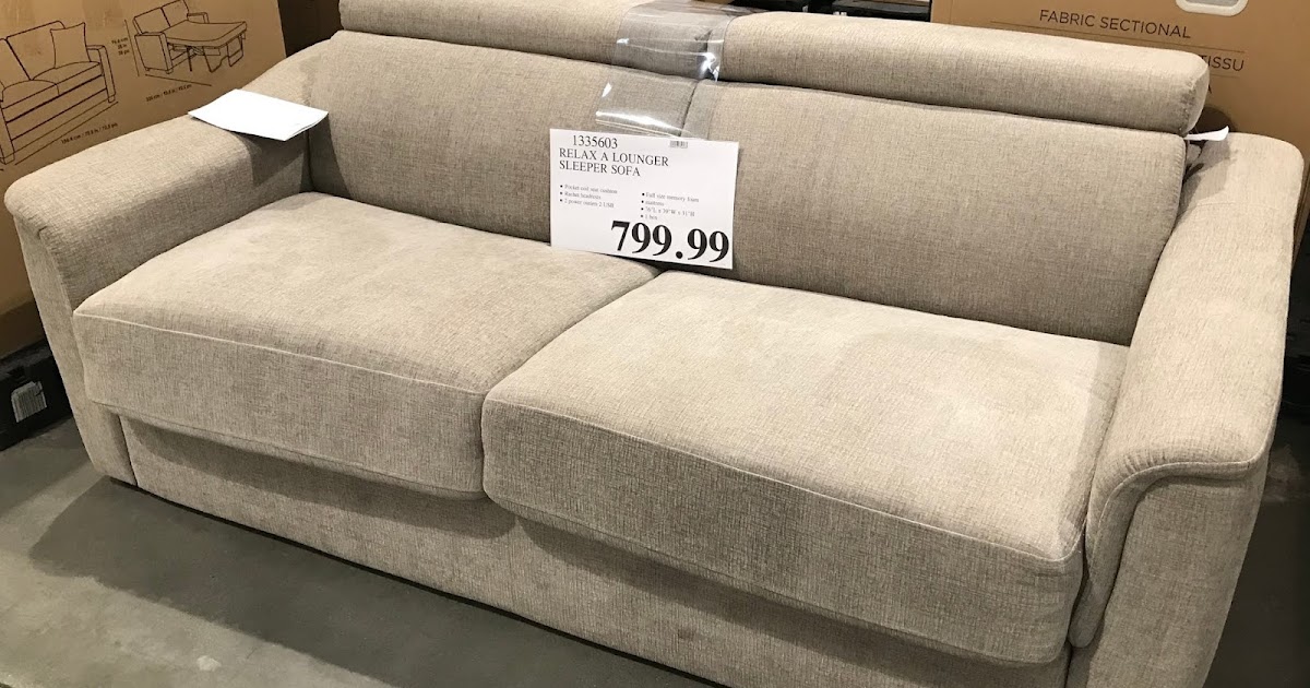 Relax A Lounger Fabric Sleeper Sofa Costco Weekender