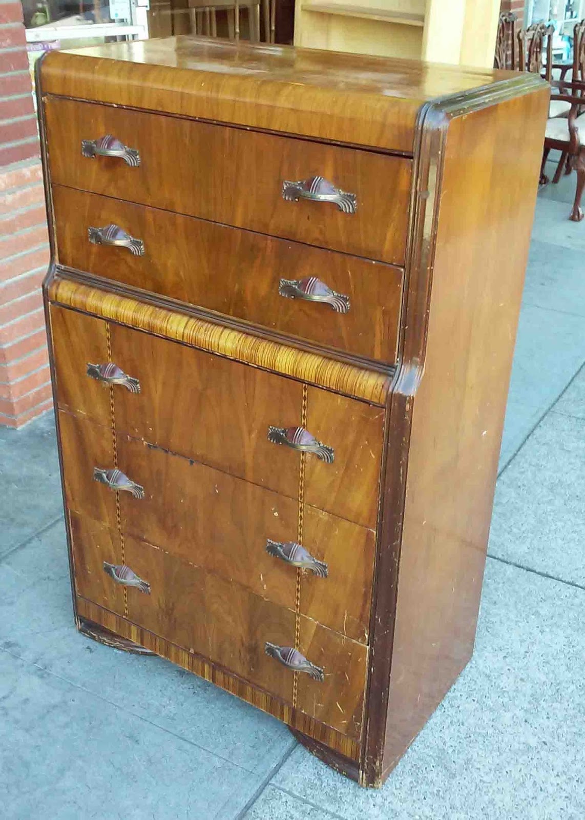 UHURU FURNITURE & COLLECTIBLES SOLD Art Deco Chest of Drawers with