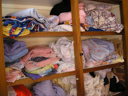 Linen Cupboard Chaos! From this....