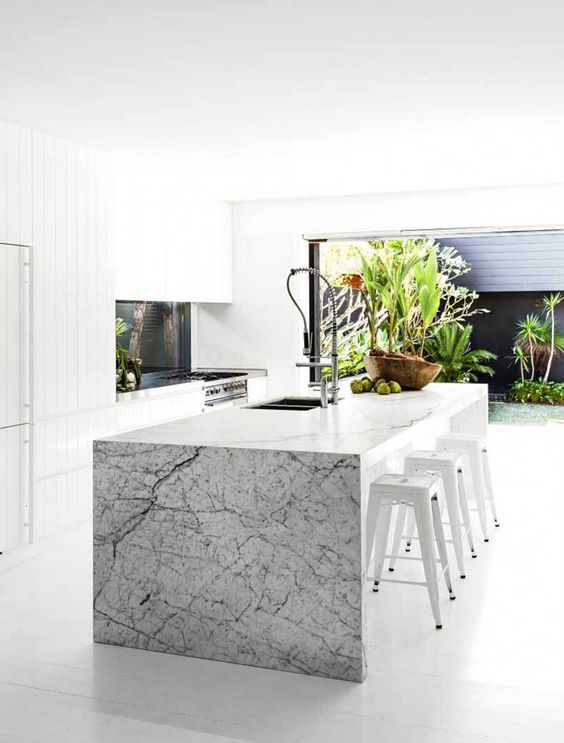 Grey and marble kitchen from Asplund