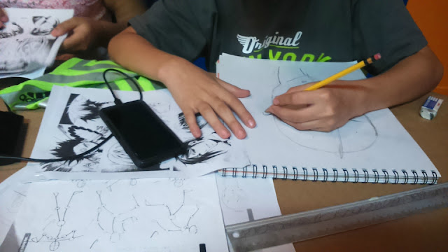 Foto del curso de dibujo manga en la ciudad de Panamá