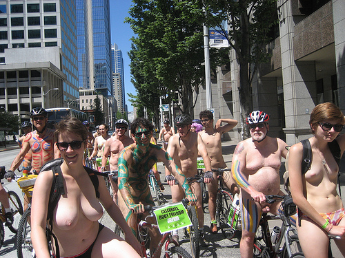 Seattle Naked Bike Ride - TODAY! 