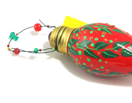 painted light bulb art design ~ arts and crafts project ideas