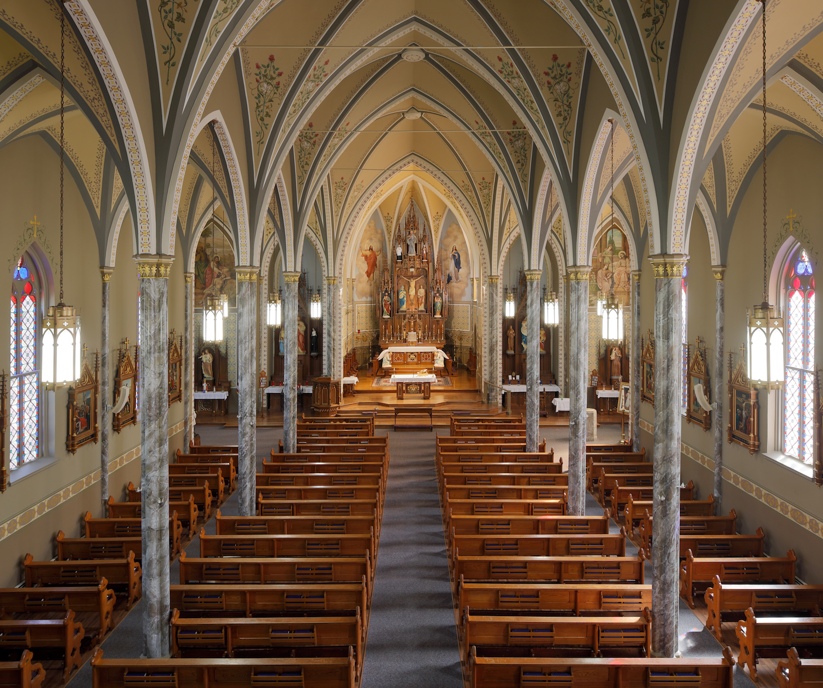 Before and After St. Columban Church in Chillicothe, Missouri