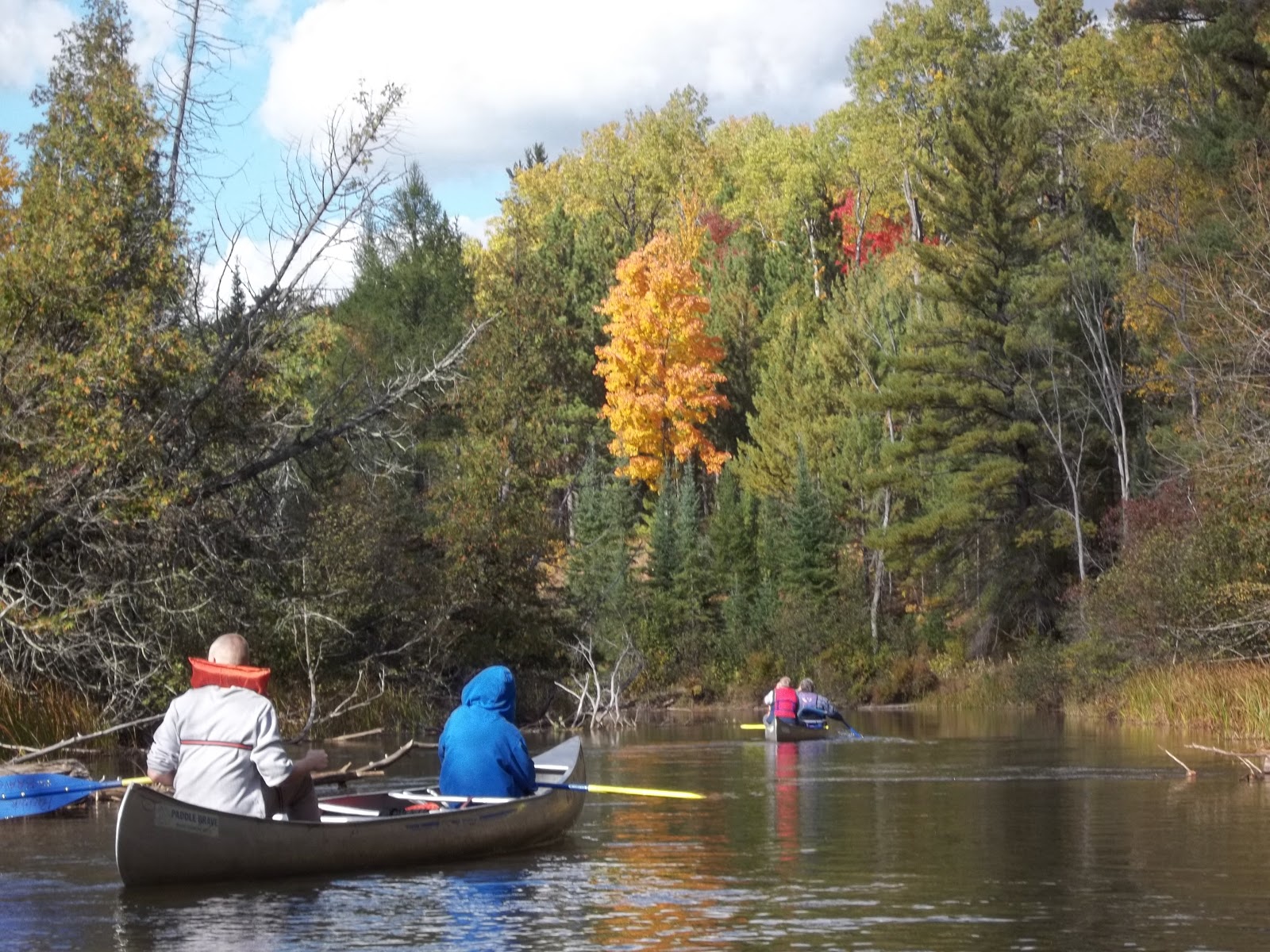 Lacing up my hiking boots Canoeing the south branch of the Au Sable River