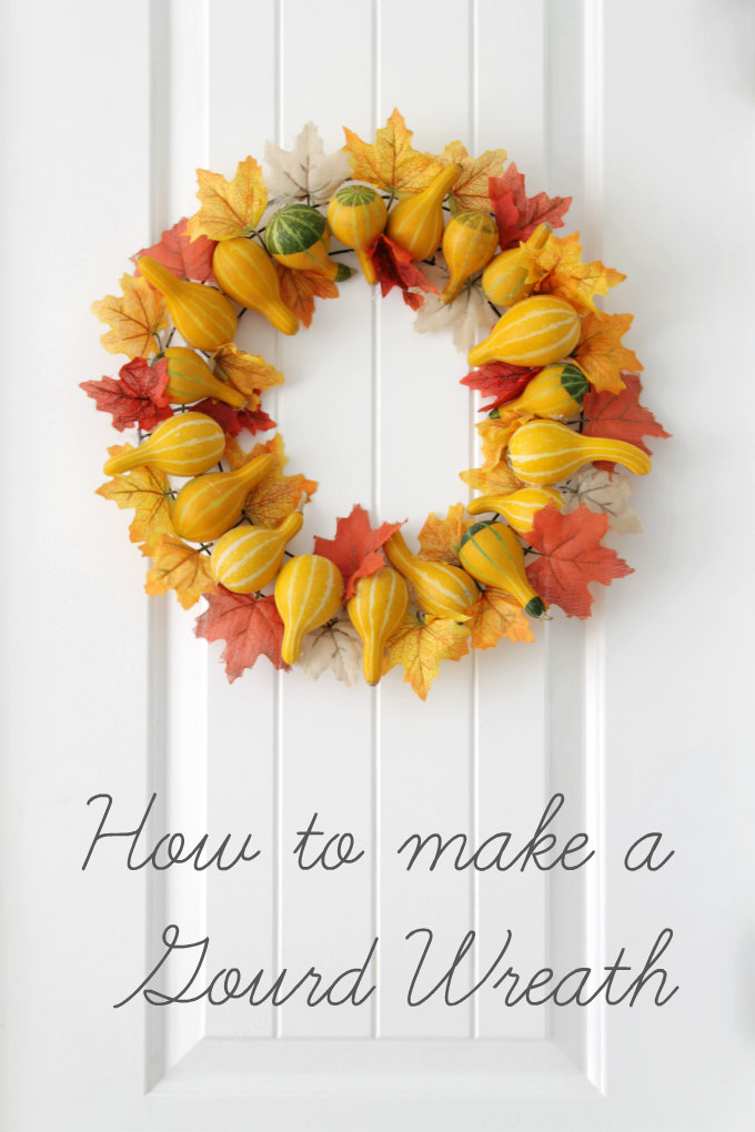 How to make a Gourd Wreath or Centerpiece