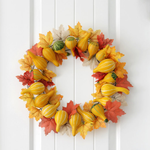 How to make a Gourd Wreath or Centerpiece 