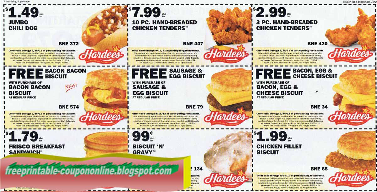 Printable Coupons 2019 Hardees Coupons
