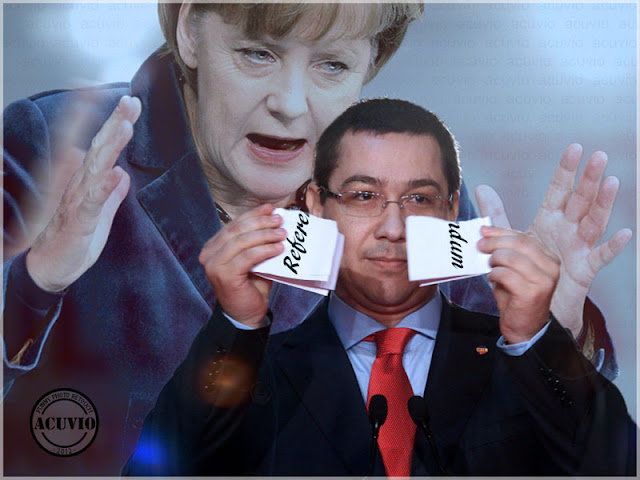 Funny photo Angela Merkel Victor Ponta Referendum